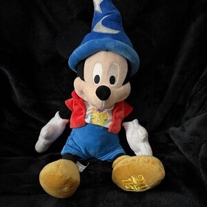 Disney Sorcerer Mickey Plush with Blue Hat